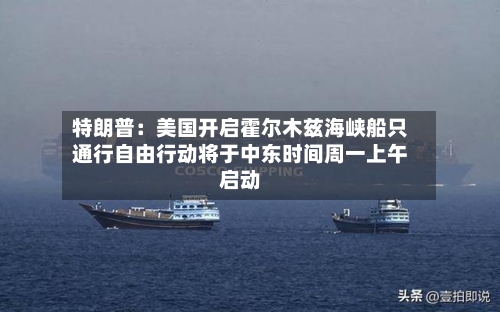 特朗普：美国开启霍尔木兹海峡船只通行自由行动将于中东时间周一上午启动-第2张图片