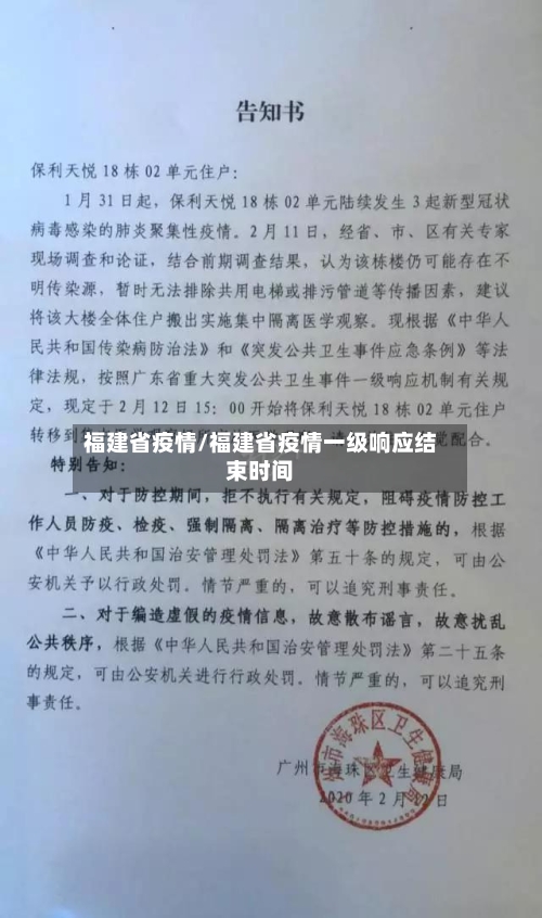 福建省疫情/福建省疫情一级响应结束时间-第3张图片