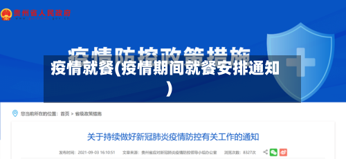 疫情就餐(疫情期间就餐安排通知)