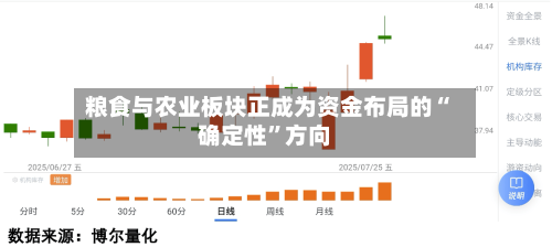 粮食与农业板块正成为资金布局的“确定性	”方向-第2张图片