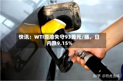 快讯：WTI原油失守93美元/桶，日内跌9.15%-第2张图片