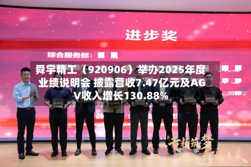 舜宇精工（920906）举办2025年度业绩说明会 披露营收7.47亿元及AGV收入增长130.88%